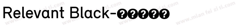 Relevant Black字体转换